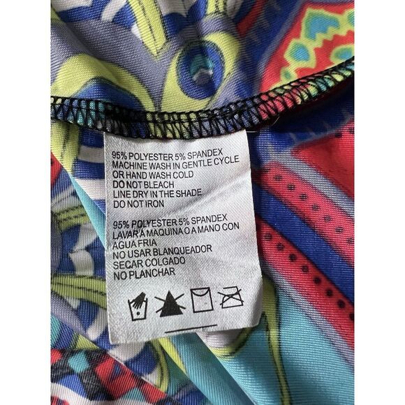 NWT Cristinalove Womens Printed Rope Spaghetti Strap Knee Length Dress‎ Padded - Picture 6 of 6